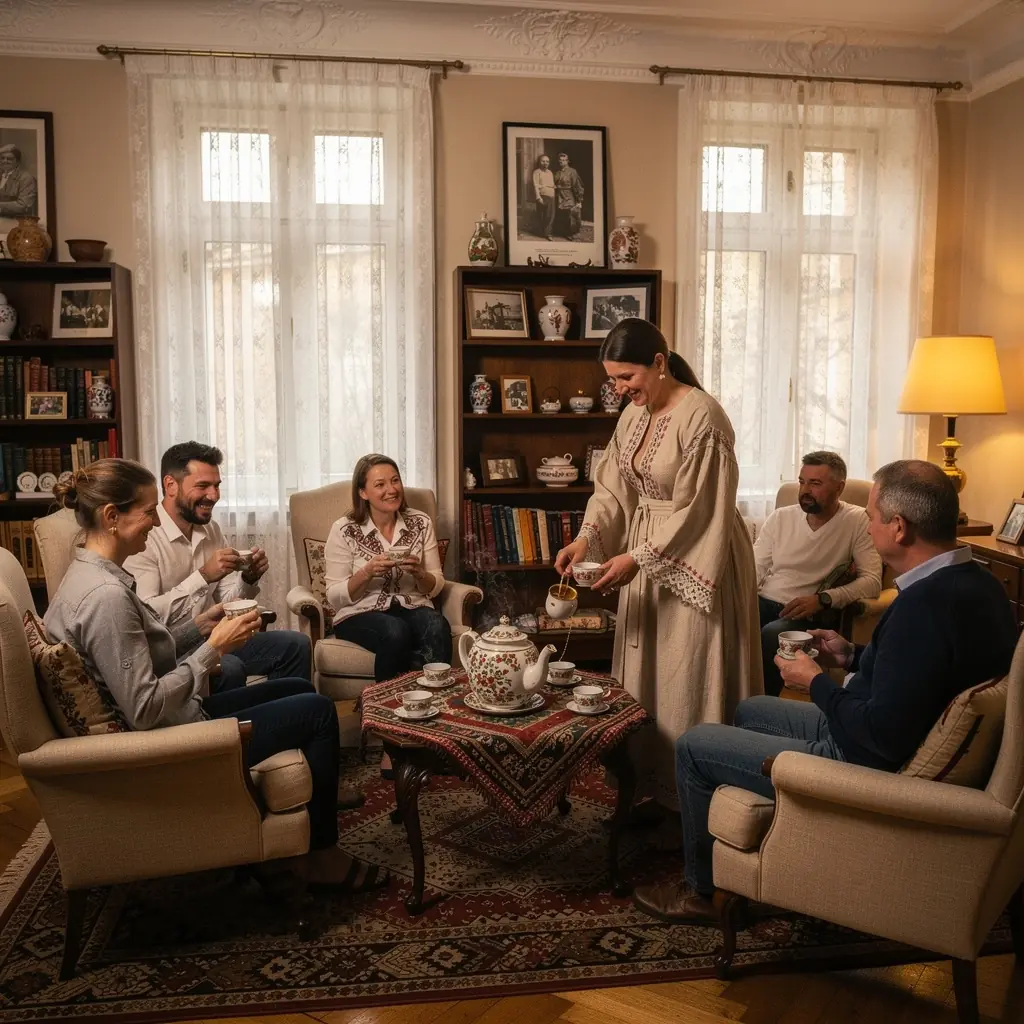 Egy csésze gőzölgő Oolong tea, amelyben virágos illatok keverednek.